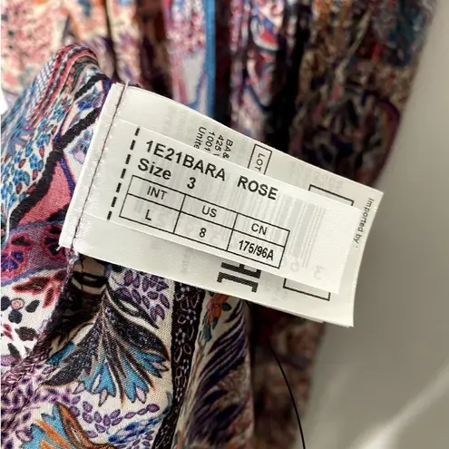 Ba&sh Baraka Rose Sleeveless Paisley Printed Maxi Dress Large Boho Hippie Shift