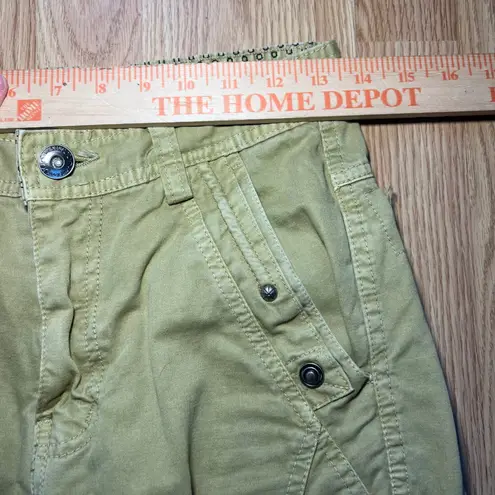 Vintage y2k japanese style cargo pants womens 29 multipocket baggy utility pants Tan