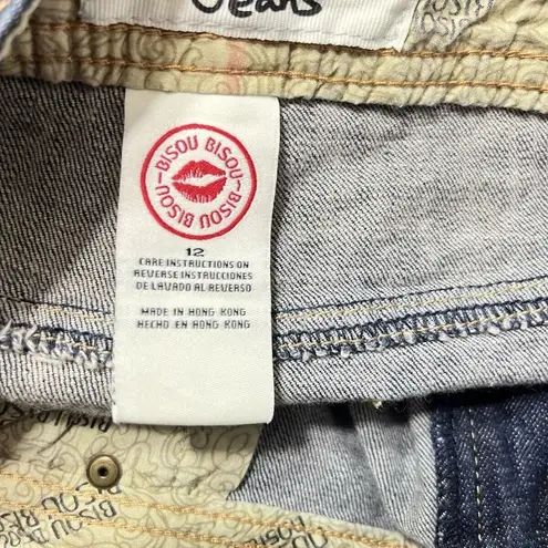 Bisou Bisou Vintage 90’s Y2K Women’s Boot Cut Denim Jeans Size 12NWT - Image 9