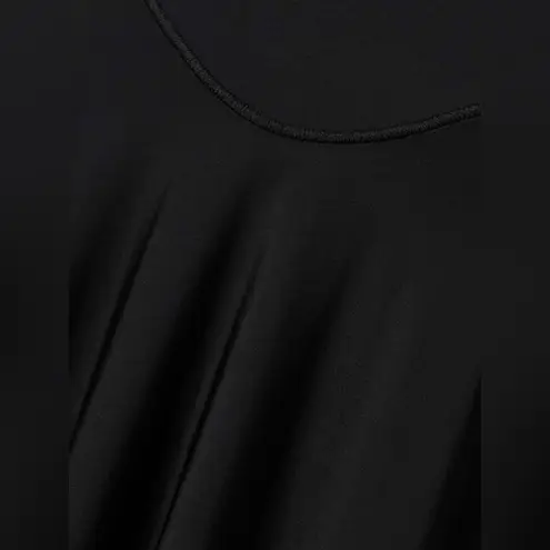 SKIMS Milky Sheer High Neck Midi Dress - Obsidian, Size Small, $148