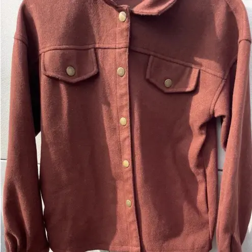 Vintage Camellia Button Brown Cardigan Sz Small Linen Button Western Sweater Orange