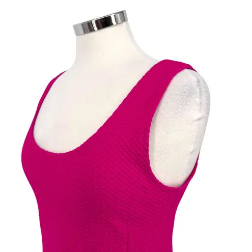 Ganni Peplum Textured Sleeveless Blouse Pink Size XL