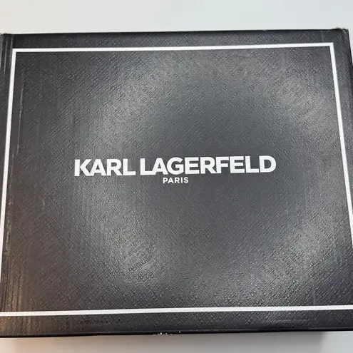 Karl Lagerfeld PARIS Women's Careliz Strappy Sandals- Size 7.5- Bright White