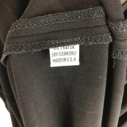 Rebecca Taylor Womens Black One Shoulder Ruched Flutter Sleeve Dress Size 8