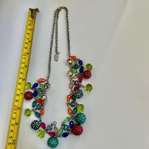 Jules colorful disco ball statement necklace