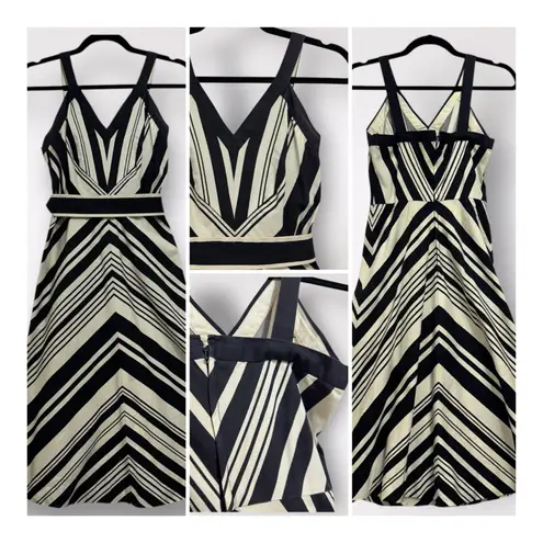 VTG 70s Eleanor Brenner ILGWU Dress Jacket 2 Piece 3/4 Striped Belt Posh Preppy Black Size 6