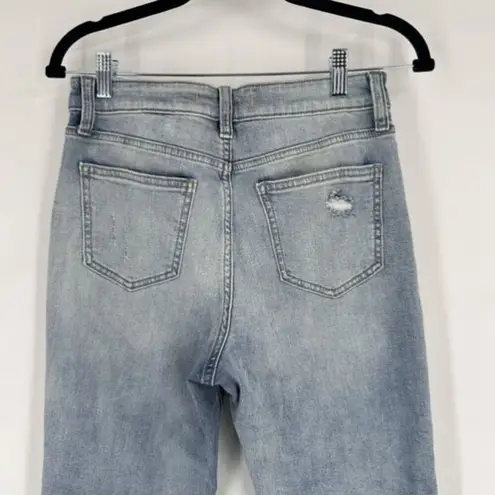 Eunina Jeans Tobi Super High Rise Mom Jeans Crop Size 7 Dostressed Torn Ripped