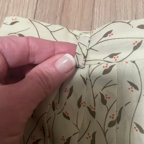 Vintage Campus Casuals of California Pleated Skirt Small Cottage Core Sheer Black