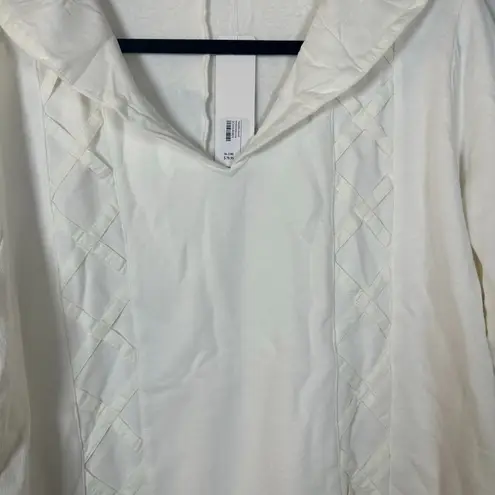 Soft Surroundings Tangiers Cream Lightweight Hoodie Women's Size XL NEW