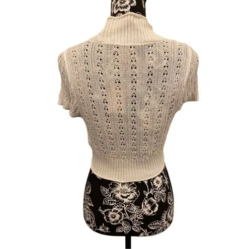 Arizona Jeans Arizona Jean Co Cropped Crochet Sweater Knit Juniors Sz Medium Boho Bohemian