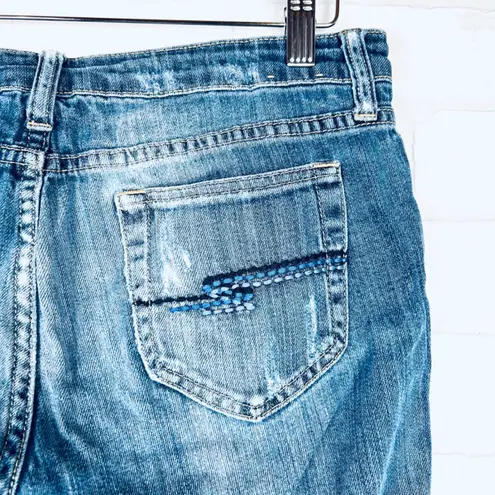 Arizona Jeans Arizona Jean Co Womens Jeans Size 7/9 Long Favorite Bootcut Distressed Denim