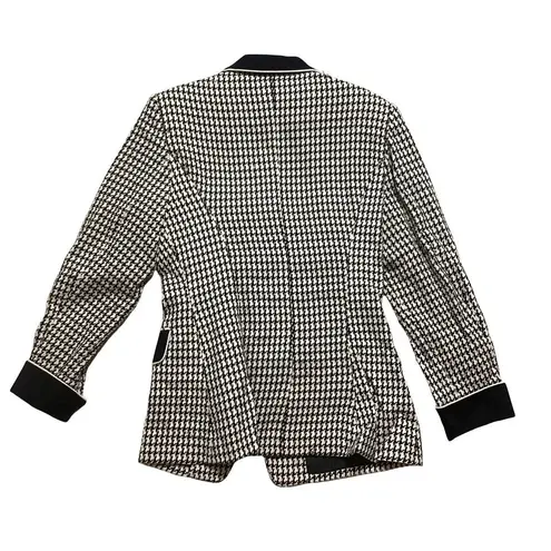 Morgan Miller Tweed Houndstooth Blazer Black Size 8