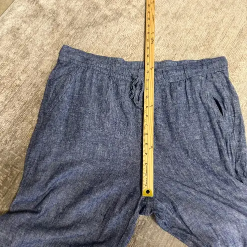Old Navy Chambray XL Tall Linen Wide Leg Pants