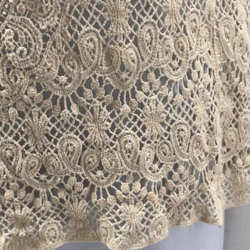 Solitaire Crochet Lace Top Cream Small