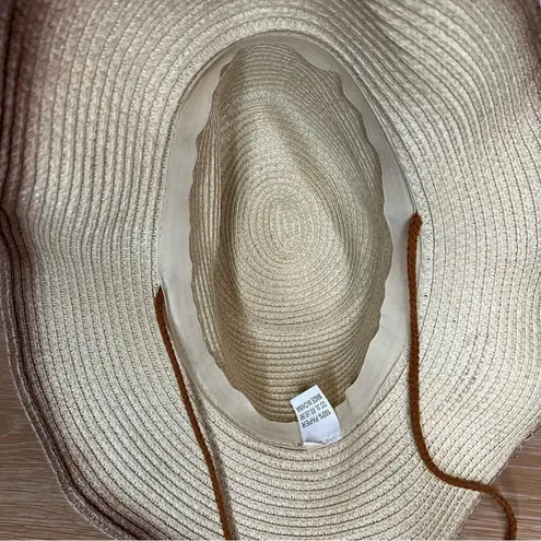 Boho 100% Paper Unisex Cowboy Western Festival Rodeo Sun Hat Tan