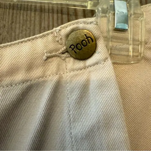 RARE VINTAGE 1990 Beige Skort with Pooh and Eeyore on Safari Embroidery Tan