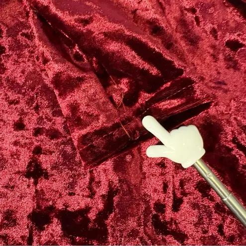 Say What? Say What? Crushed Velvet Long Sleeve Dress Women’s Medium Burgundy Holiday Party