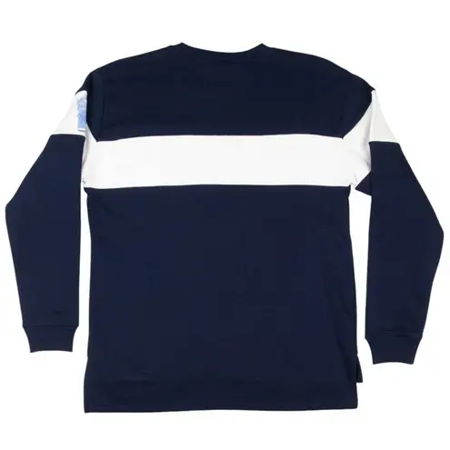 NHL Minnesota State of Hockey Women's Long Sleeve Crewneck Sweatshirt, Small Blue