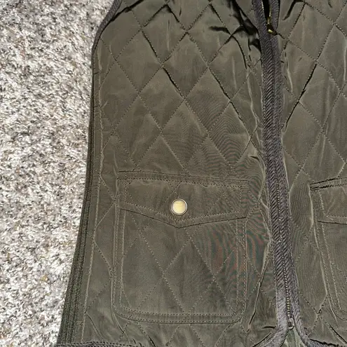 Talbots  Forest Green Puffer Vest