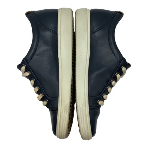 Ecco Navy Leather Lace