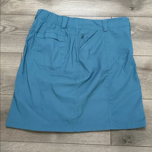 Duluth Dry On The Fly Mid Rise Hiking Casual Skirt Skort Blue Size 14