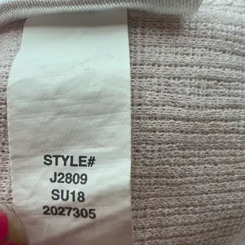 J.Crew  pale pink textured one shoulder bow tank top Preppy Women Size medium thumbnail 5