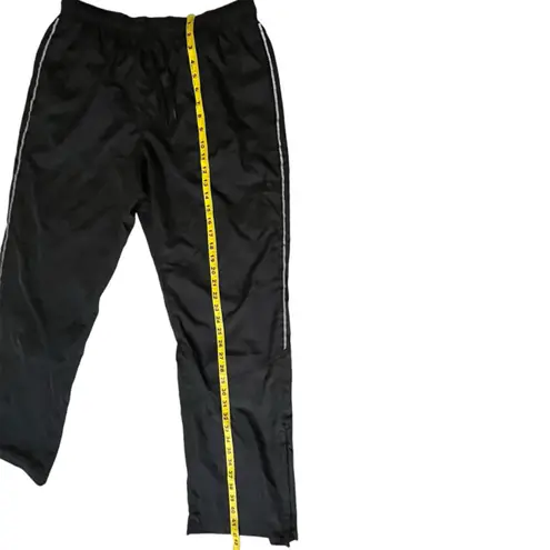 Bcg Black Joggers With Side Reflective Line On Each Side Three Pocket Size L