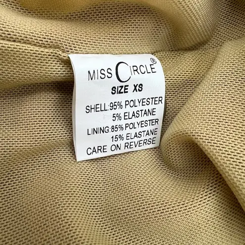 Miss Circle Formal Ruched Pink Maxi Dress Size XS