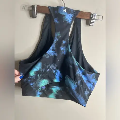 DSG tye dye sports bra size large Green