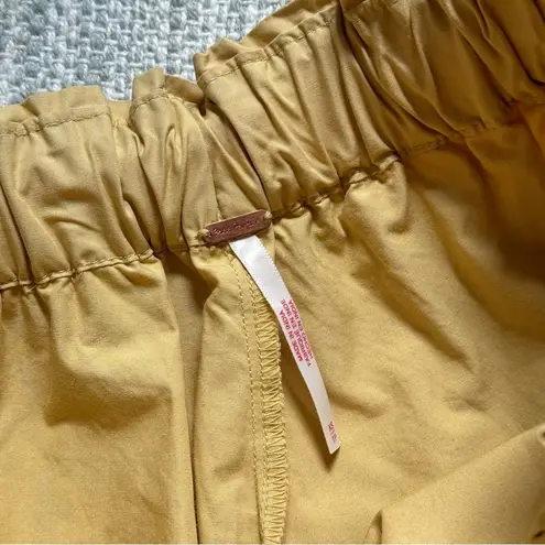 Free People  Mustard Yellow High Rise Balloon Barrel Leg Harem Pants Women’s XS