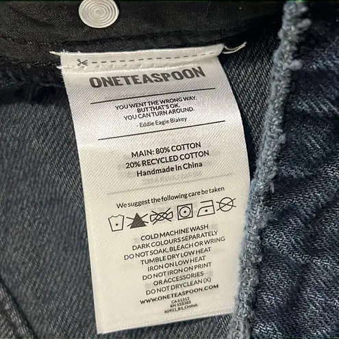 One Teaspoon NWT‎  Cheeky Cut Off Denim Shorts Dark Wash Size 29