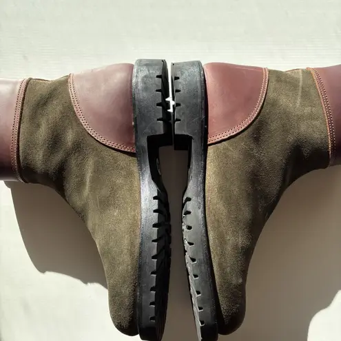 Penelope Chilvers Inclement Cropped Tassel Boot Seaweed/Conker, Size 41 Green