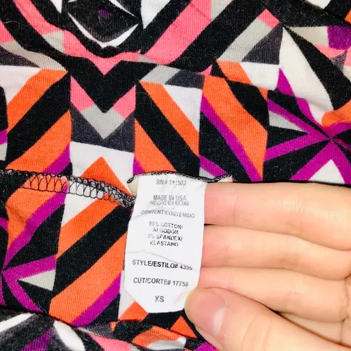 Geo Print Mini Skirt Multiple Size XS