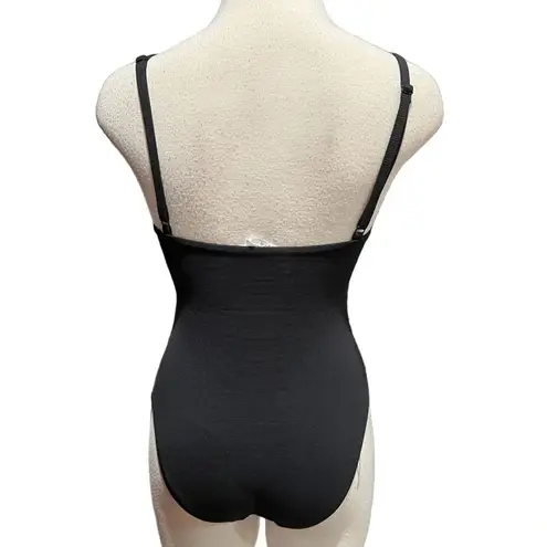 WILO The Label Black/White Color block One Piece Swimsuit Size S NWT Black