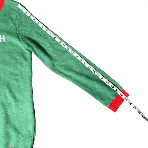 Namasleigh Yoga Santa Christmas Sweater Green Red Unisex Size Large