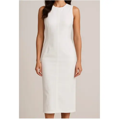 DL1961 NWT Esme Denim Midi Dress White Sz XS $269