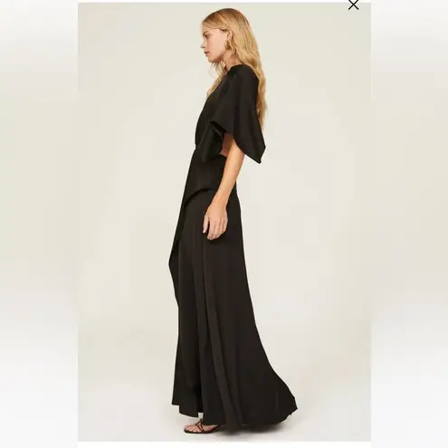 3.1 Phillip Lim Black Satin Cutout Gown