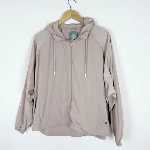 SOIA & KYO Soia Kyo Jacket Pink Oaklynn Spring Rain Vented Hoodie