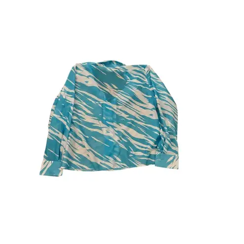 Women's Blue & White Long Sleeve & Tank Set Size 2X