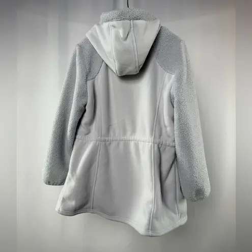 1 Madison Expedition Hooded Teddy Jacket in Gray Size Large