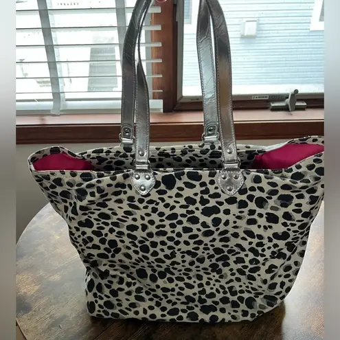 Isaac Mizrahi Live leopard print tote bag
