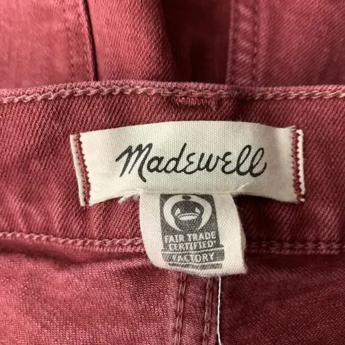 Madewell  The Perfect Vintage Wide Leg Jean Size 30 tag Brick Red Denim 32" Waist