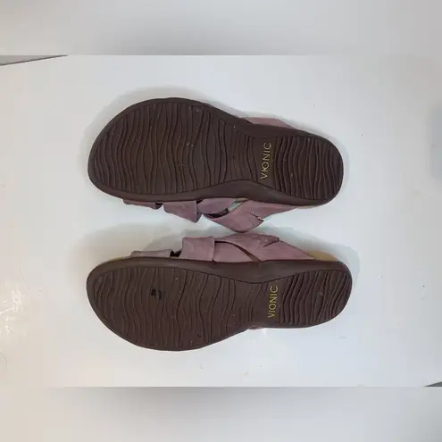 Vionic Rest Juno Slide Sandal with Concealed Orthotic Arch Support Size 9