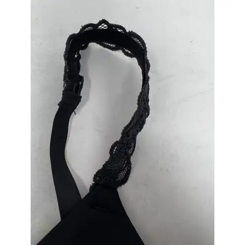 Natori Women's Pure Luxe Wireless Contour Underwire Bra Solid Black Size 36D - Image 8