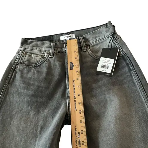 RE/DONE Womens 90s High Rise Loose Jeans 23 Vintage Ash Grey Cotton 90’s Y2K