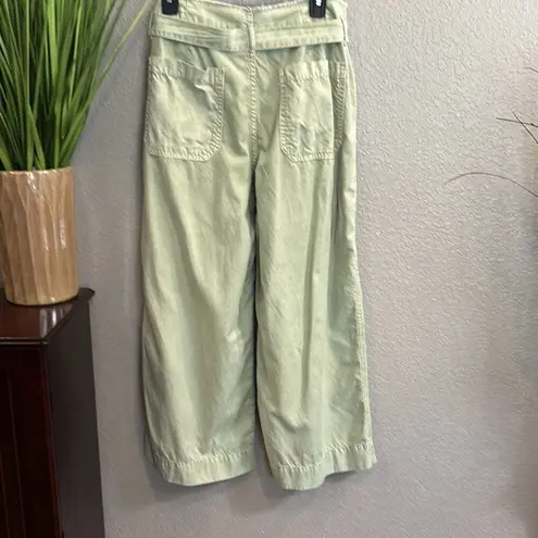 a.n.a B#15 , light, green, oversized, wide leg, belted pants size 14