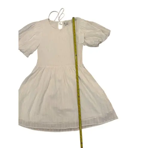 Lost + Wander Women's White Mykonos Mini Dress Size M Short Sleeve