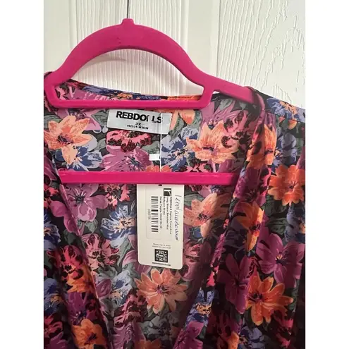 Rebdolls NWT Daphne Floral Print Bodycon Mini dress Plus Size Romantic Party 3X