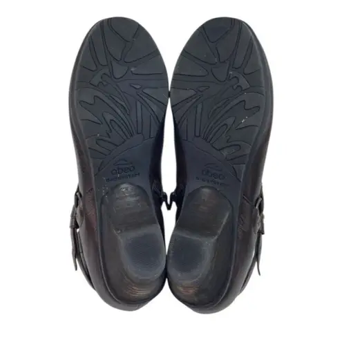 Abeo Biosystem Nancy Ankle Booties Womens Size 8.5 Brown Leather Comfort Nuetral