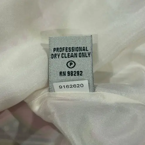 Tibi Valencia Silk Maxi Long Dress Sleeveless White Pink Black Multicolor Size 4